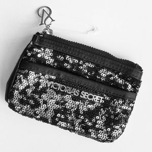 Victoria's Secret Sequin Wristlet/ID Holder NWT